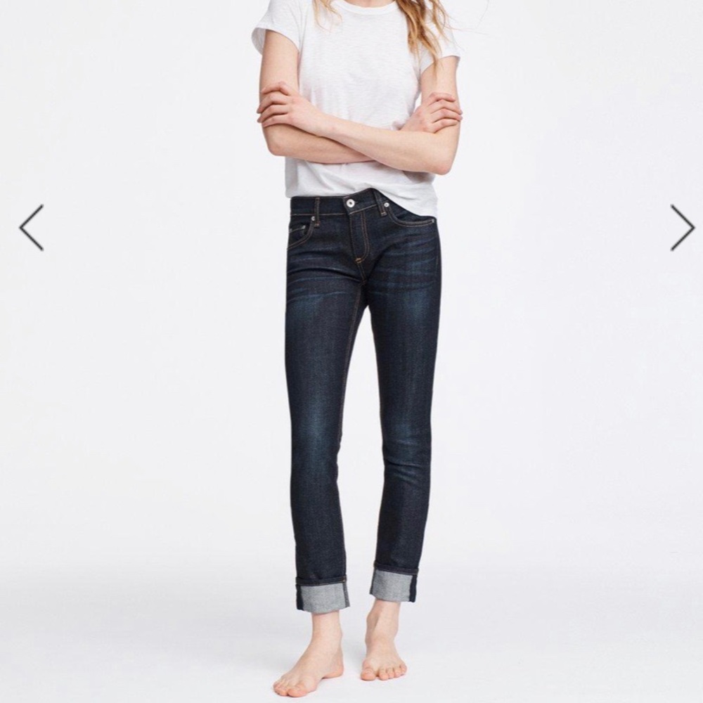 Rag & Bone Dre Low-Rise Boyfriend Jean, size 25